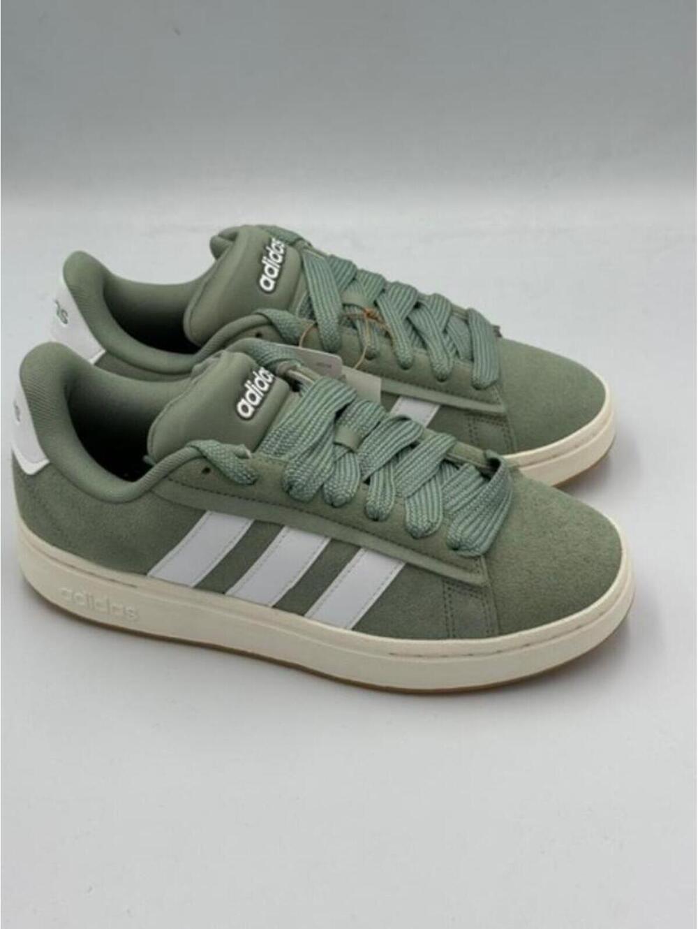 Adidas Grand Court Alpha 00s Silver Green/White/Gum W8.5
